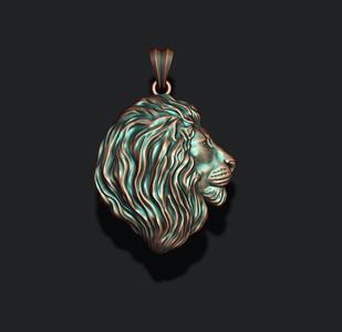 lion pendant 3D print model