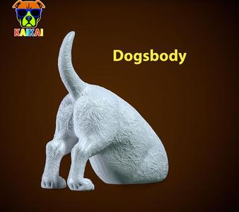 Gold digging dog model - Dog statue - 3D print