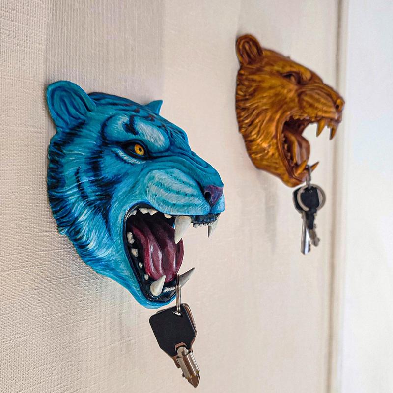 Water tiger, wall keychain
