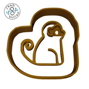 Monkey - Animals - Cookie Cutter - Fondant - Polymer Clay