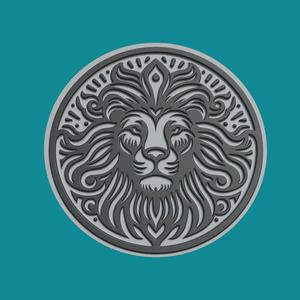 Lion Print Model
