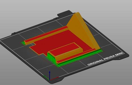 TFT70 V3.0 Case Stand cutted for smaller Printbeds