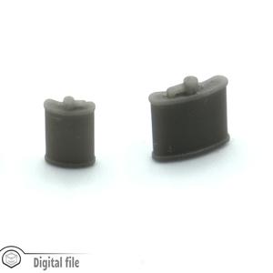 1:12 miniature dollhouse Set of 2 flasks