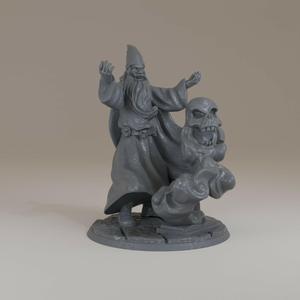 Evil sorcerer casting a spell!