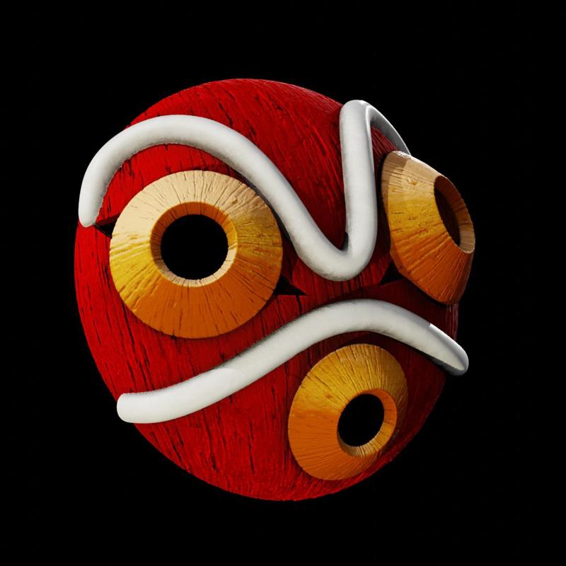 Princess Mononoke Mask - Studio Ghibli