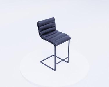 Oviedo Leather Stool - Rustic Furniture Accent