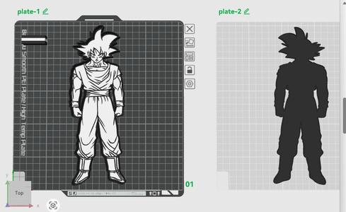 DRAGONBALL GOKU WALL DESK LIGHT