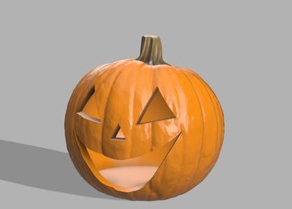Realistic Jack-O-Lantern for Halloween