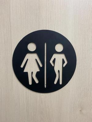 Funny toilet sign