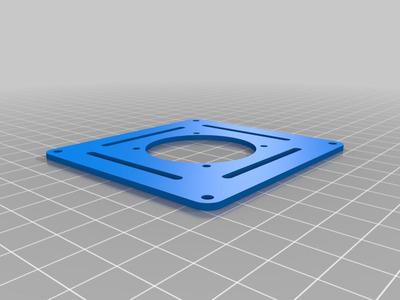 Dremel CNC Case Top 40mm FAN cooler - openscad