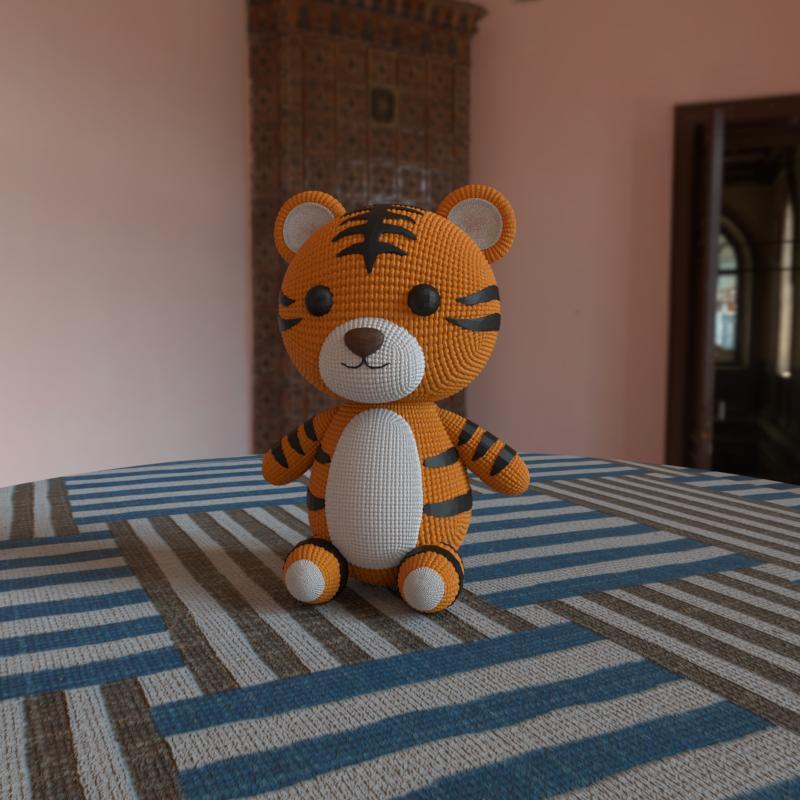 Knitted CUTE TIGER