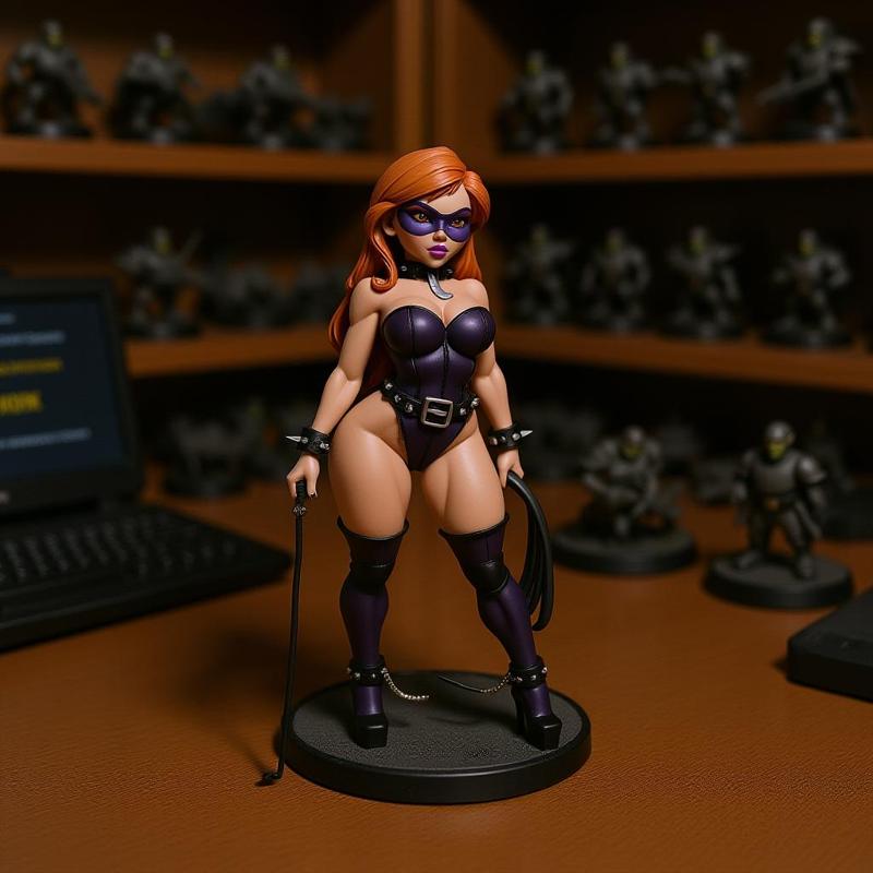 Sexy dominatrix Cartoon anime style Girl