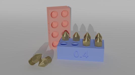 Lego-Brick Nozzle Holder