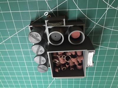 Organiser for Dremel/spinning hand tool accesories