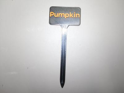 Plant Label Pumpkin