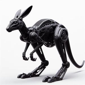 Robotic Kangaroo 3D Model – Futuristic Movable Mechanical Toy