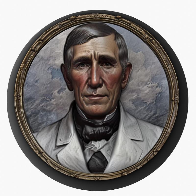 William Henry Harrison – 9th President of the United States medallion pendant