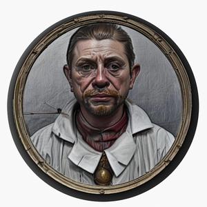 Francis Bacon medallion pendant
