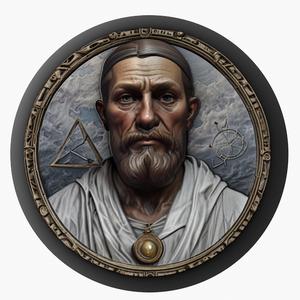 Euclid medallion pendant