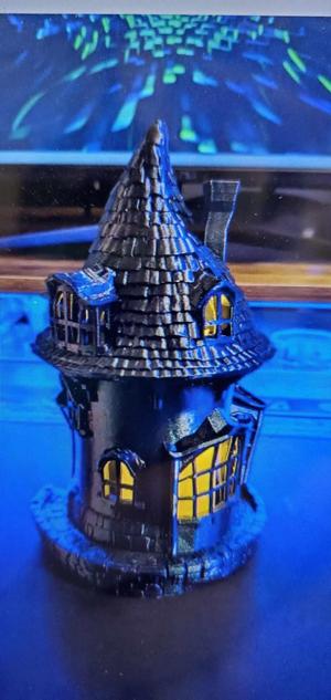 Led Wizard House with removeable base