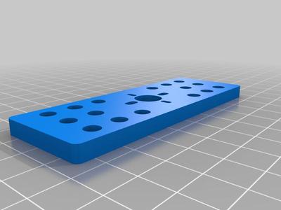 T8 lead screw nut fixing plate 90*32*5 mm (stl file). Model: AV-13-v1