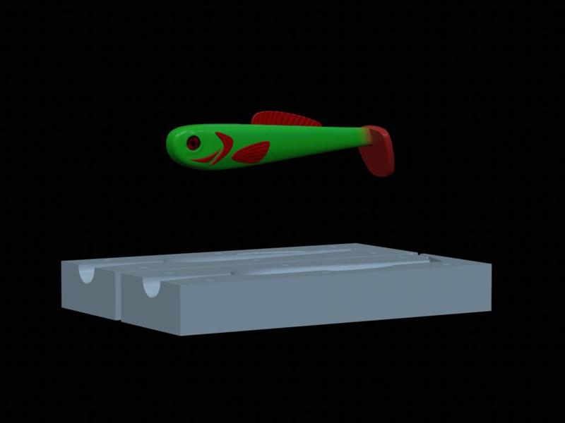 AM bait fish 10cm hoof form for predator fishing