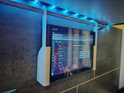 10 inch tablet kitchen holder for metal bar