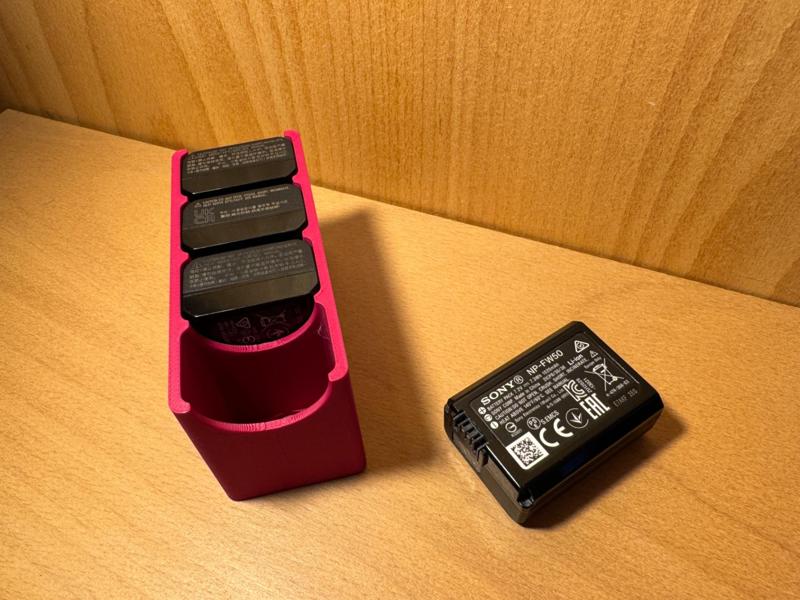 Sony FW 50 battery organizer