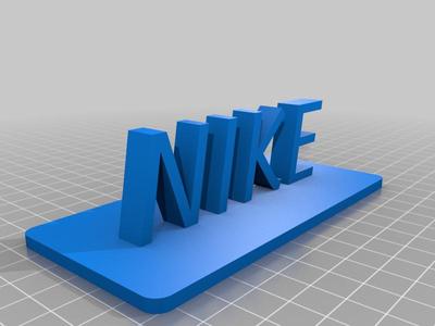 Nike Logo On Stand