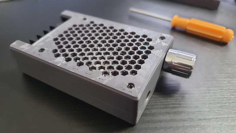 Enclosure for Wuzhi Audio ZK-502C HIFI Stereo Bluetooth 5.0 TPA3116 Digital Power Audio Amplifier board 50W Stereo