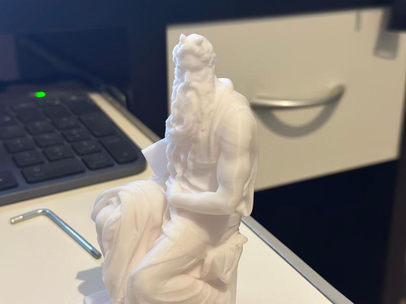Authentic 3D Moses (Michelangelo) detailed Replica