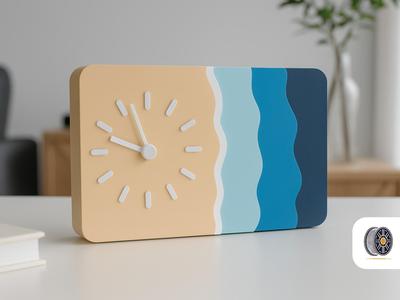 Waveform | A Modern Minimalist Desk Clock | No AMS