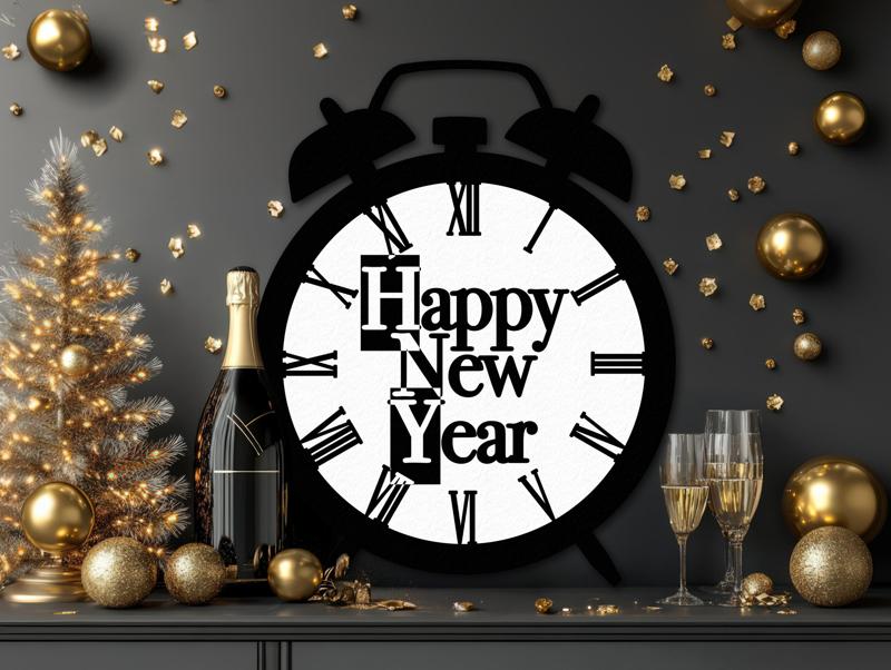 Happy New Year Wall Decor