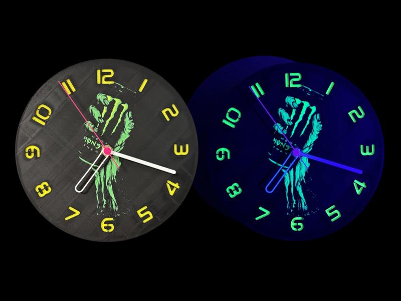 wall / desk clock Monster Energy