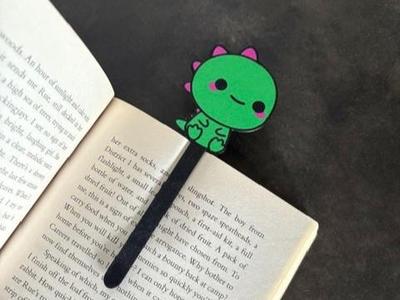 Baby dino bookmark
