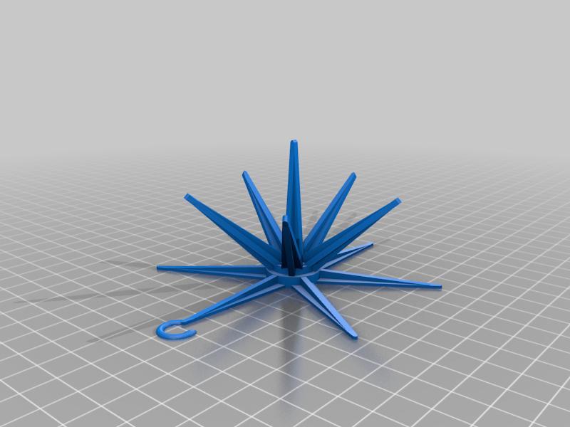  Sputnik / Atomic Starburst Christmas Ornament