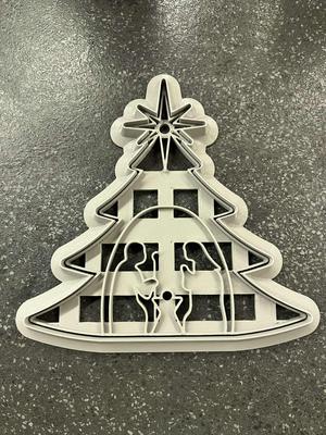 Cookie cutter christmas tree + nativity (vykrajovátko vánoční strom + betlém)