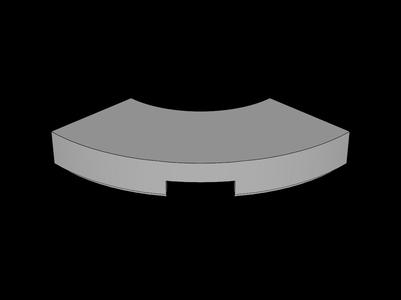 Lego Compatible (27925.dat) Tile  2 x  2 Corner Round