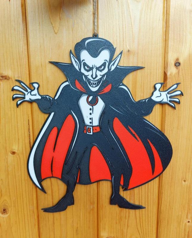Halloween cartoon Vampire window decoration
