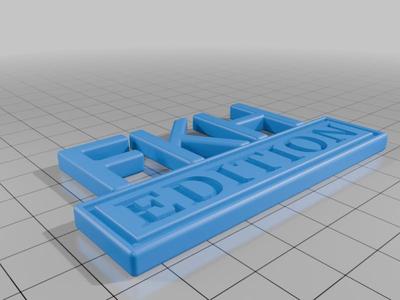 FKH Car/Truck Special Edition Badge