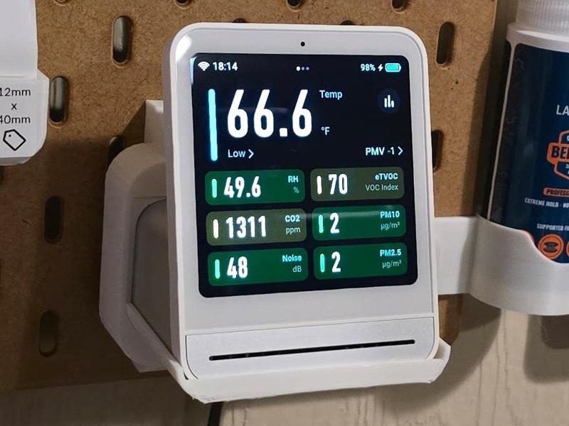 Qingping Air Monitor 2 Skadis mount