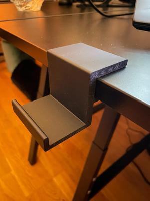 Headphone hanger for Ikea Utespelare gamingdesk