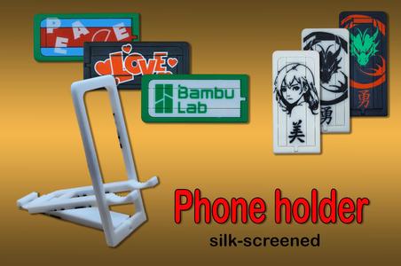 Card phone holder (single print)