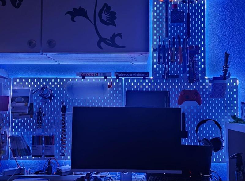 Holder for Govee RGBIC Pro Led Stripe on Skadis