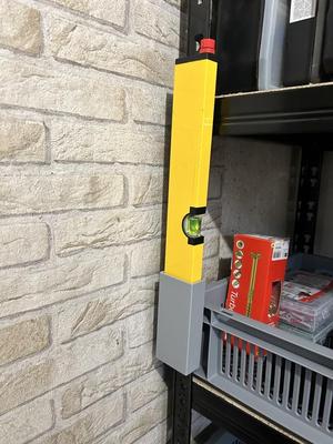 Spirit Level Holder for Heavy Duty Shelf