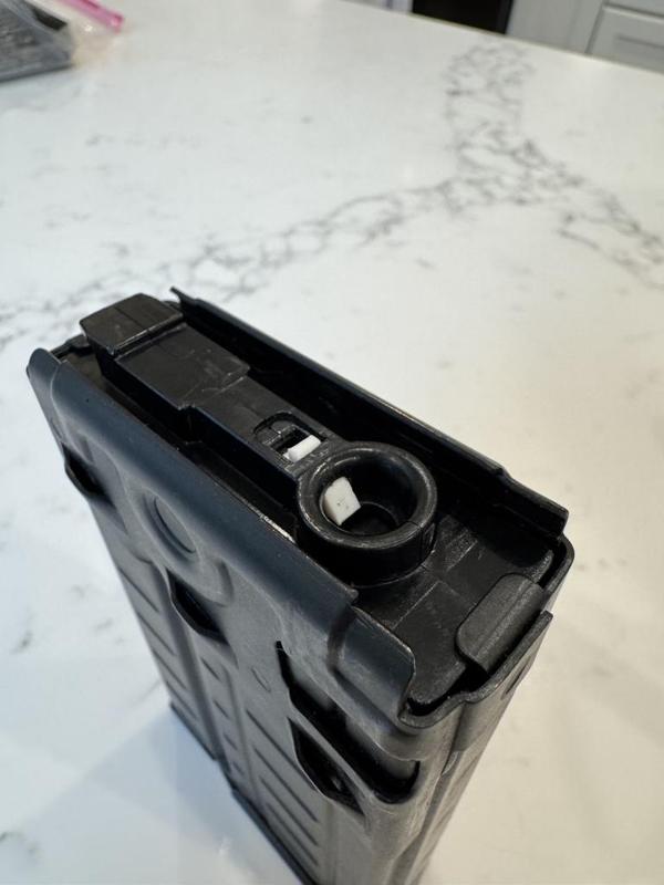 Airsoft LCT G3 magazine bb retainer 