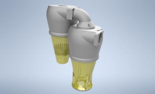 Multi-stage cyclone dust collector