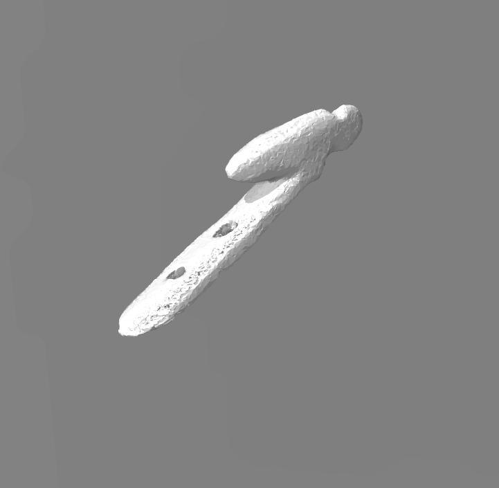 Magdalenian spearthrower spur, crochet de propulseur, atlatl hook, Grotte du Mas d'Azil