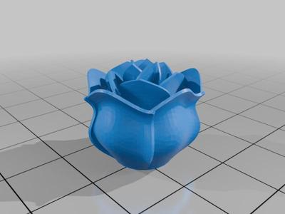 Rose keychain scaled down