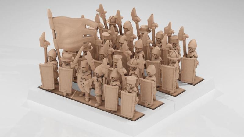 Warmaster Bretonnian Men at Arms